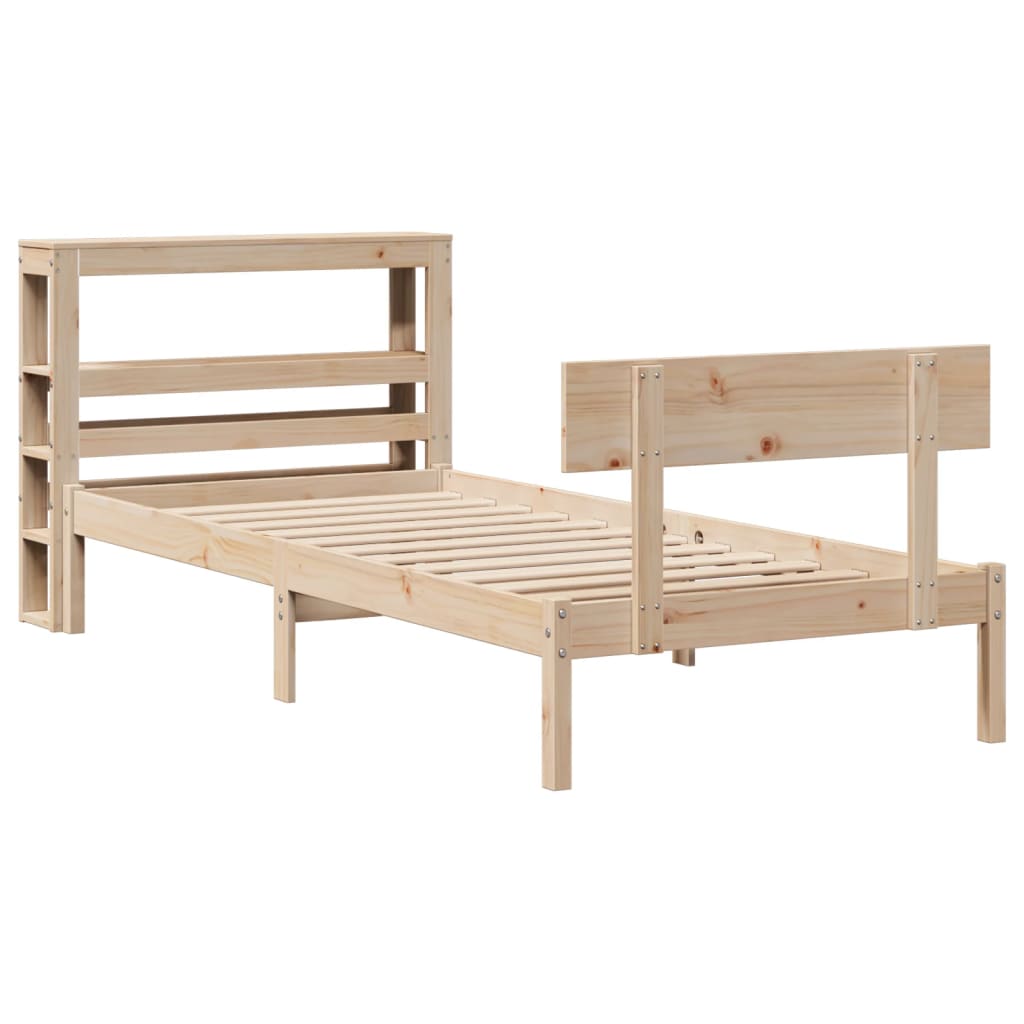 Bedframe zonder matras massief grenenhout 90x200 cm is nu te koop bij PeponiXL, paradijselijk wonen!
