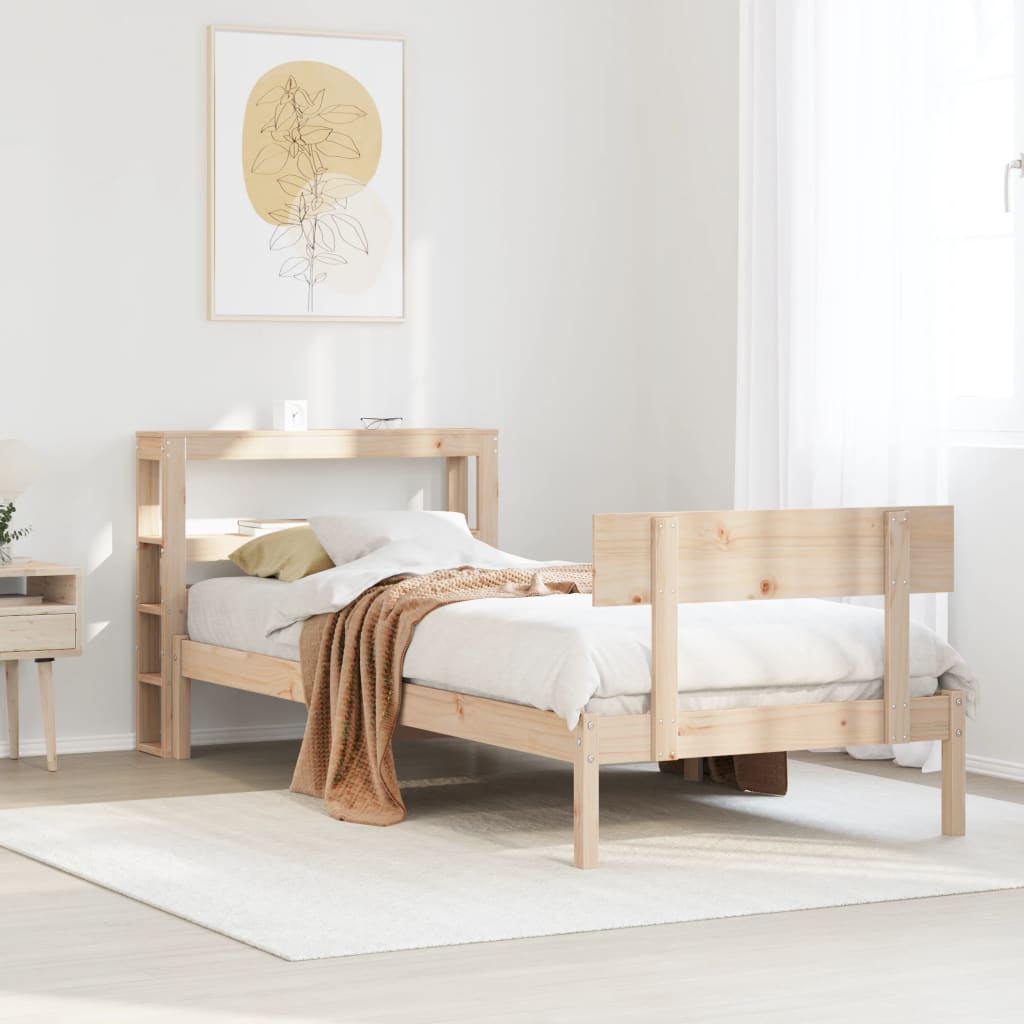 Bedframe zonder matras massief grenenhout 90x200 cm is nu te koop bij PeponiXL, paradijselijk wonen!