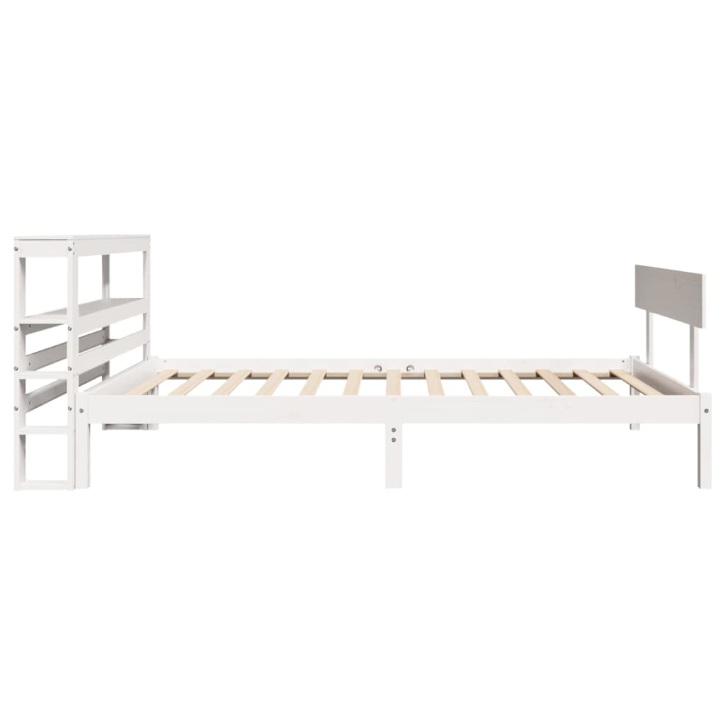 Bedframe zonder matras massief grenenhout wit 90x200 cm is nu te koop bij PeponiXL, paradijselijk wonen!
