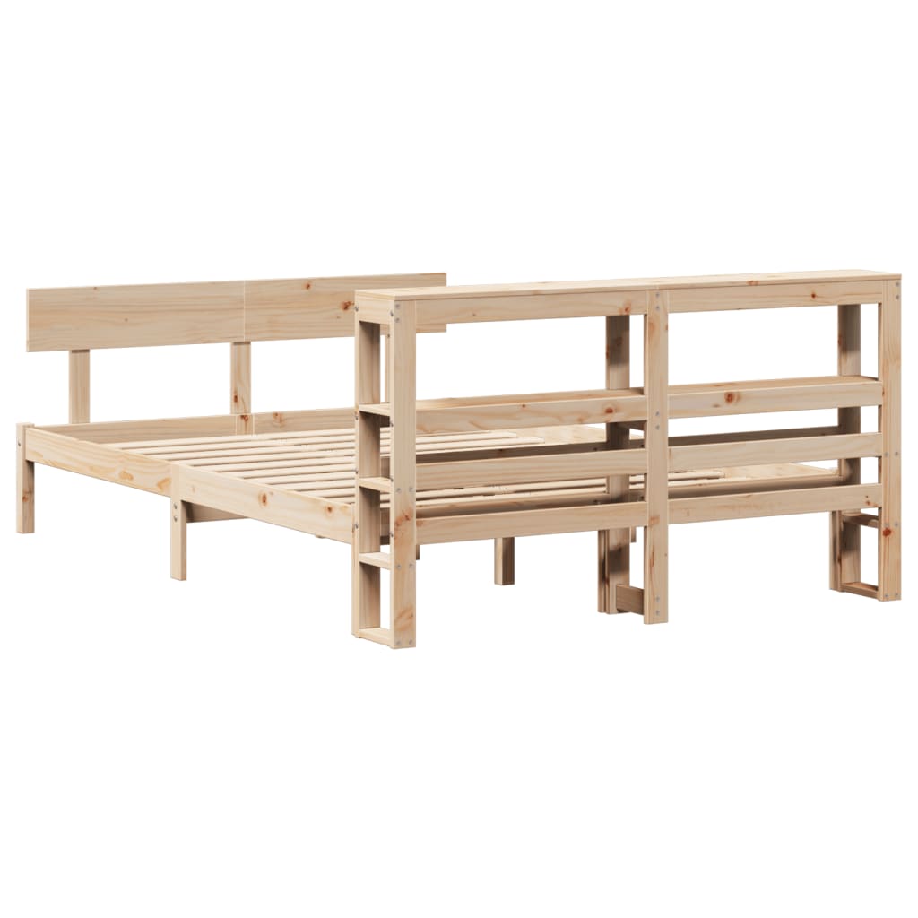 Bedframe zonder matras massief grenenhout 120x200 cm is nu te koop bij PeponiXL, paradijselijk wonen!