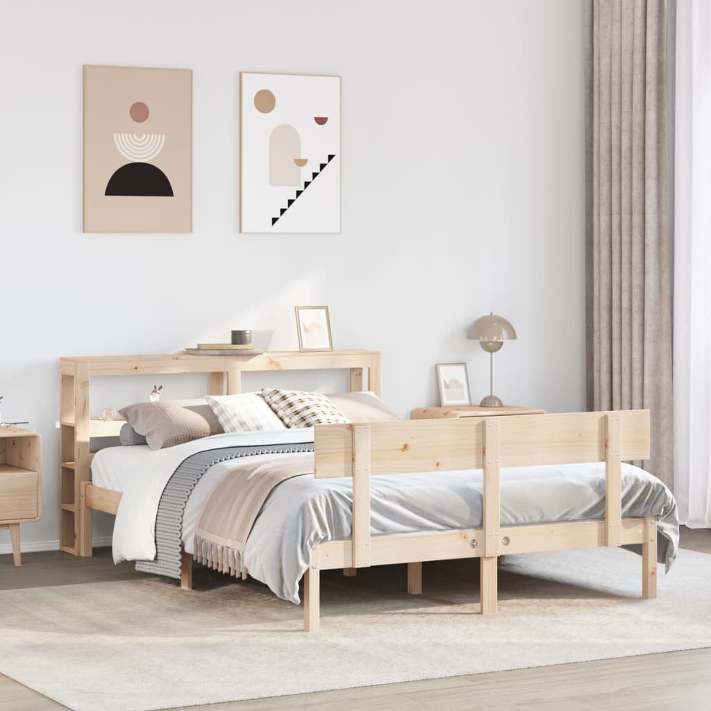 Bedframe zonder matras massief grenenhout 150x200 cm is nu te koop bij PeponiXL, paradijselijk wonen!