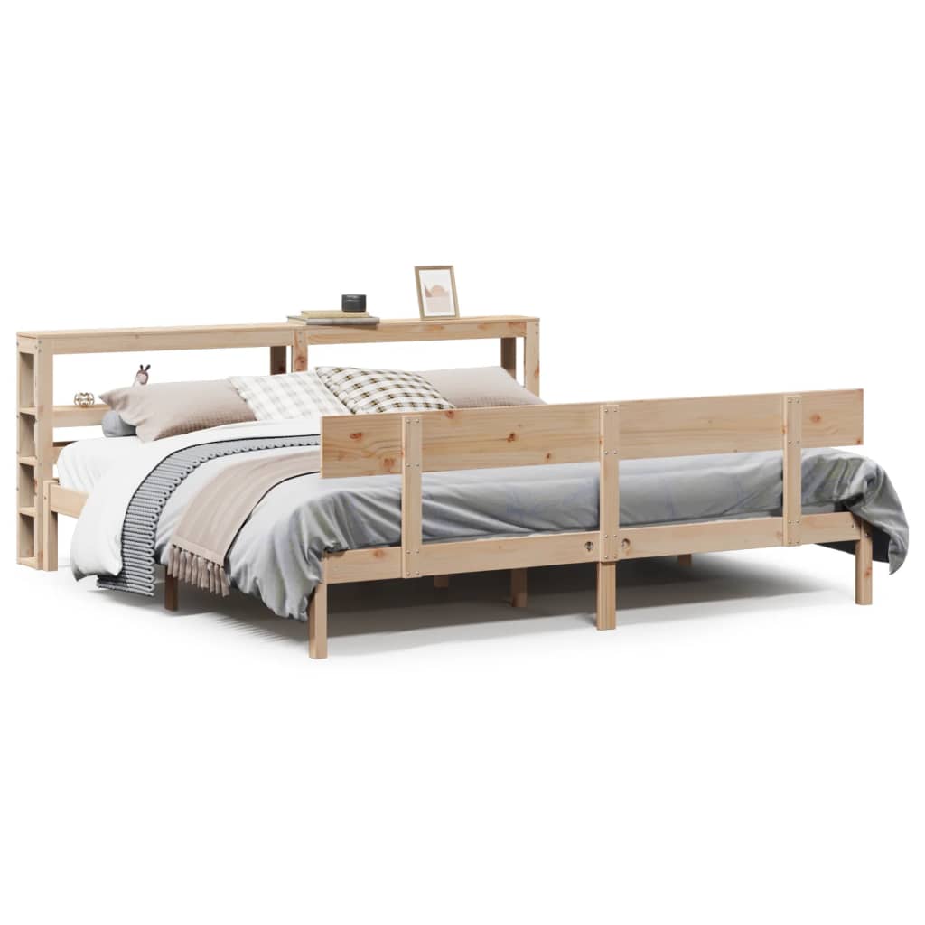 Bedframe zonder matras massief grenenhout 180x200 cm is nu te koop bij PeponiXL, paradijselijk wonen!