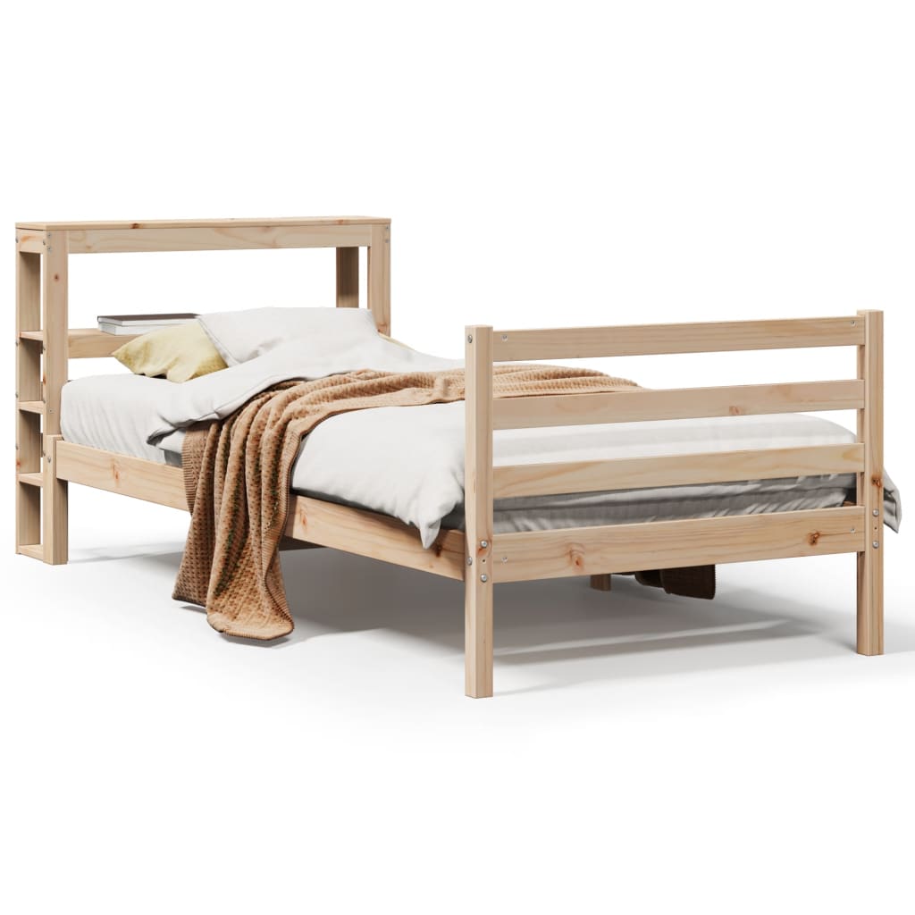 Bedframe zonder matras massief grenenhout 100x200 cm is nu te koop bij PeponiXL, paradijselijk wonen!