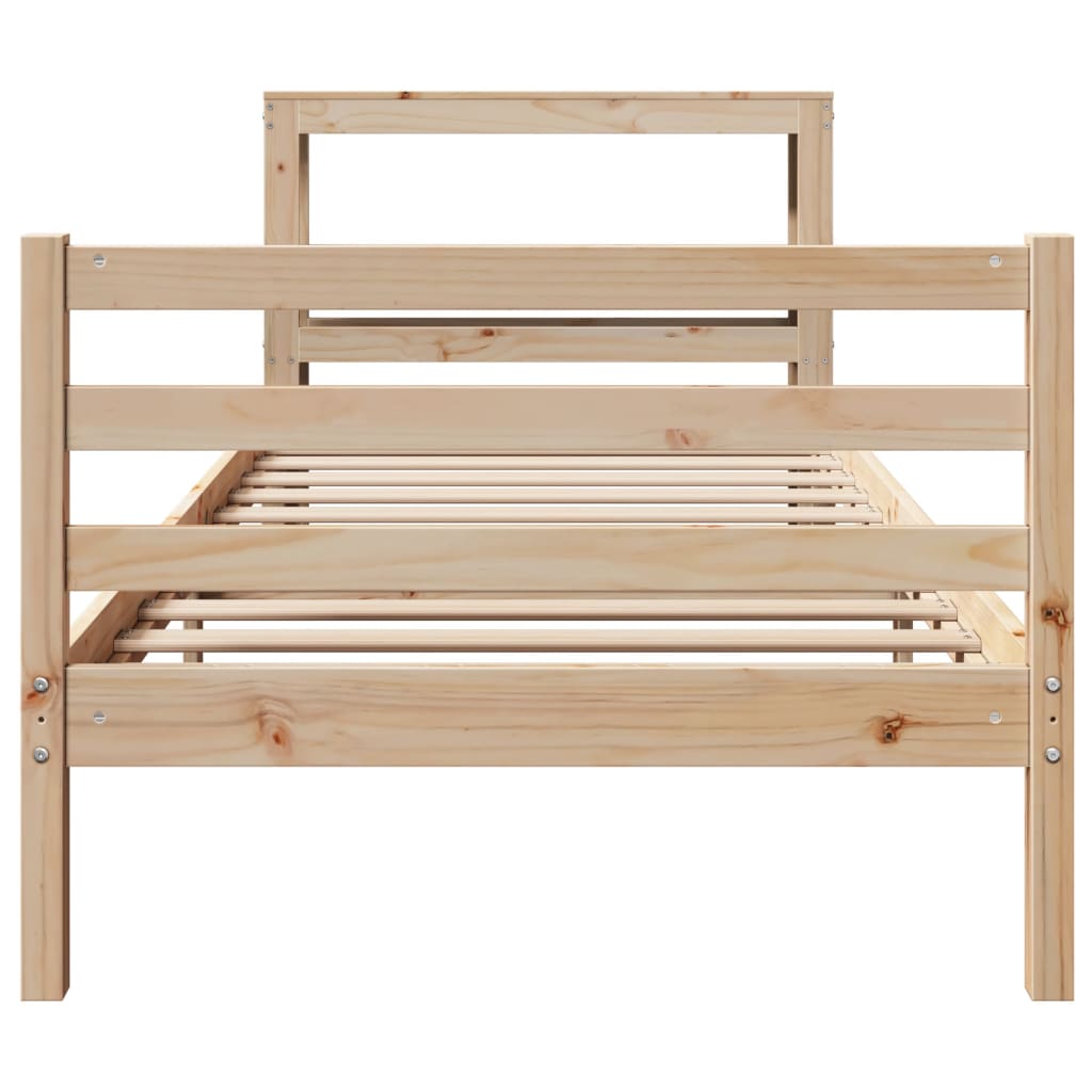 Bedframe zonder matras massief grenenhout 100x200 cm is nu te koop bij PeponiXL, paradijselijk wonen!