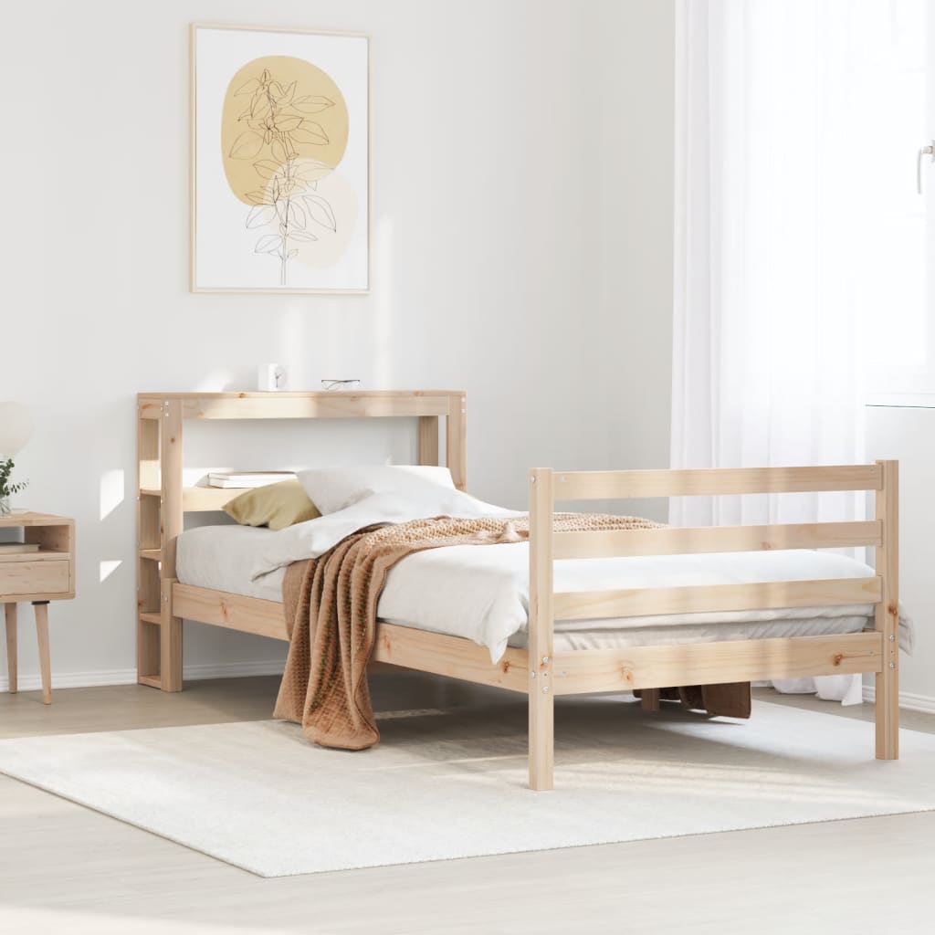 Bedframe zonder matras massief grenenhout 100x200 cm is nu te koop bij PeponiXL, paradijselijk wonen!