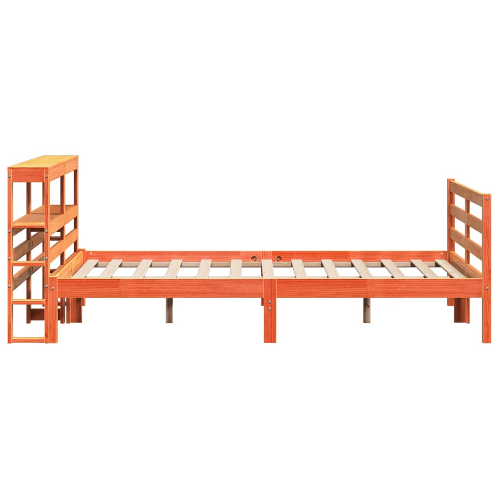 Bedframe zonder matras massief grenenhout wasbruin 150x200 cm is nu te koop bij PeponiXL, paradijselijk wonen!