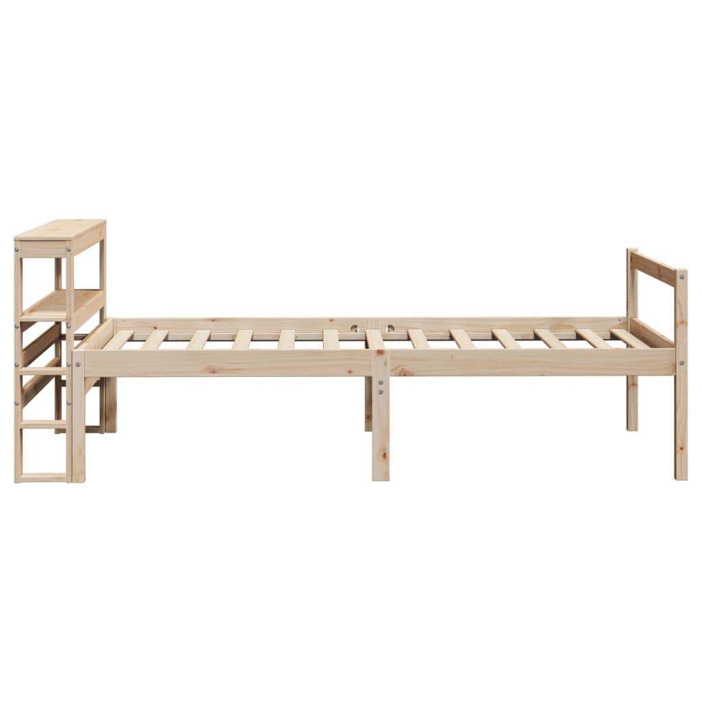 Seniorenbed met hoofdbord massief grenenhout 90x200 cm is nu te koop bij PeponiXL, paradijselijk wonen!