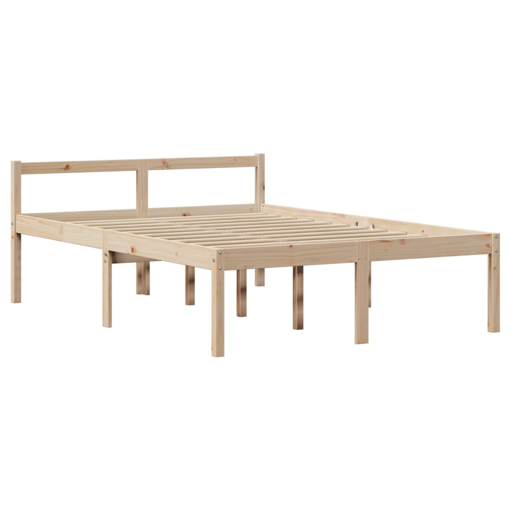 Seniorenbed met hoofdbord massief grenenhout 160x200 cm is nu te koop bij PeponiXL, paradijselijk wonen!
