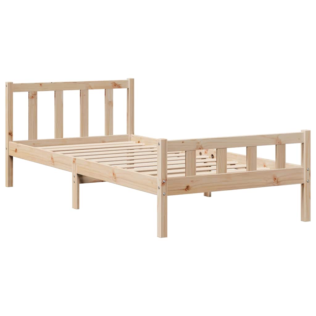 Bedframe zonder matras massief grenenhout 90x190 cm is nu te koop bij PeponiXL, paradijselijk wonen!