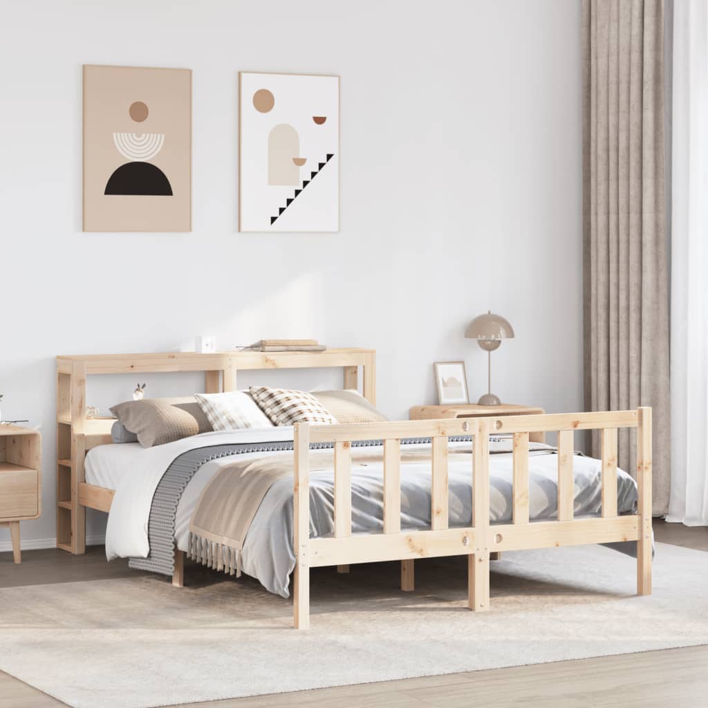 Bedframe zonder matras massief grenenhout 120x190 cm is nu te koop bij PeponiXL, paradijselijk wonen!