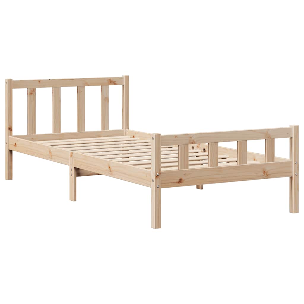 Bedframe zonder matras massief grenenhout 100x200 cm is nu te koop bij PeponiXL, paradijselijk wonen!