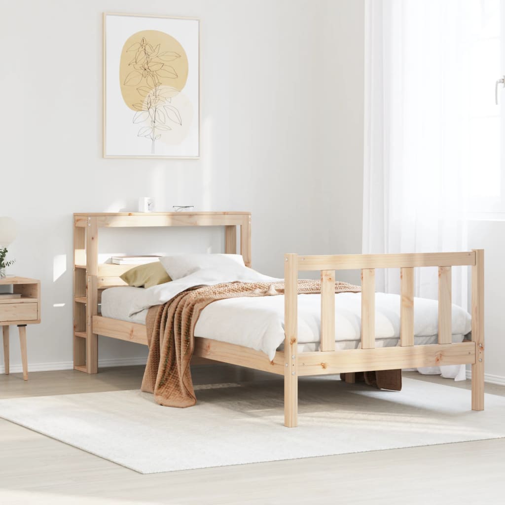 Bedframe zonder matras massief grenenhout 100x200 cm is nu te koop bij PeponiXL, paradijselijk wonen!