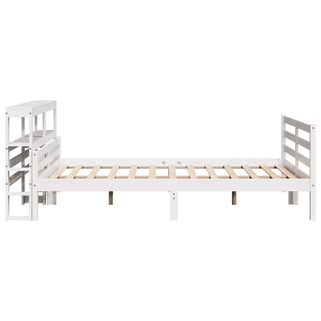 Bedframe met hoofdbord massief grenenhout 160x200 cm is nu te koop bij PeponiXL, paradijselijk wonen!