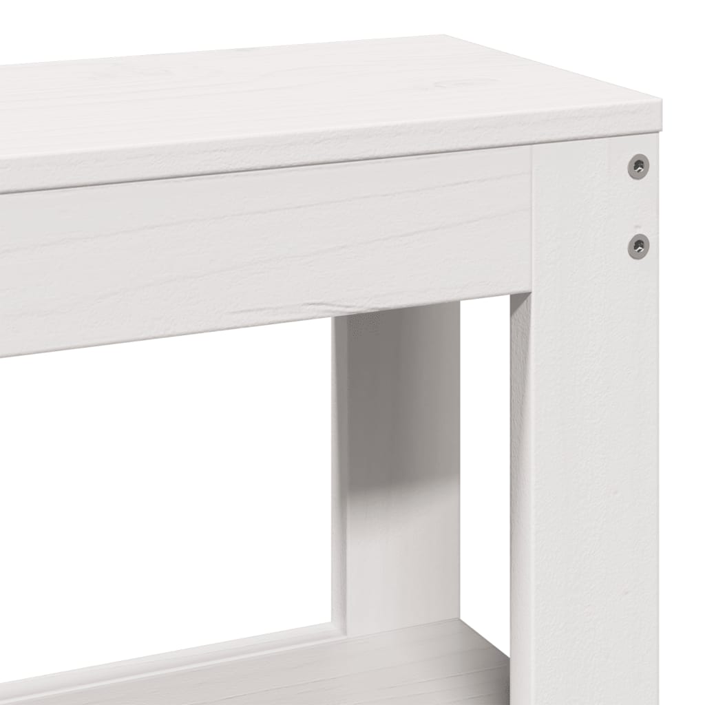 Bedframe met hoofdeinde zonder matras 90x200 cm wit is nu te koop bij PeponiXL, paradijselijk wonen!