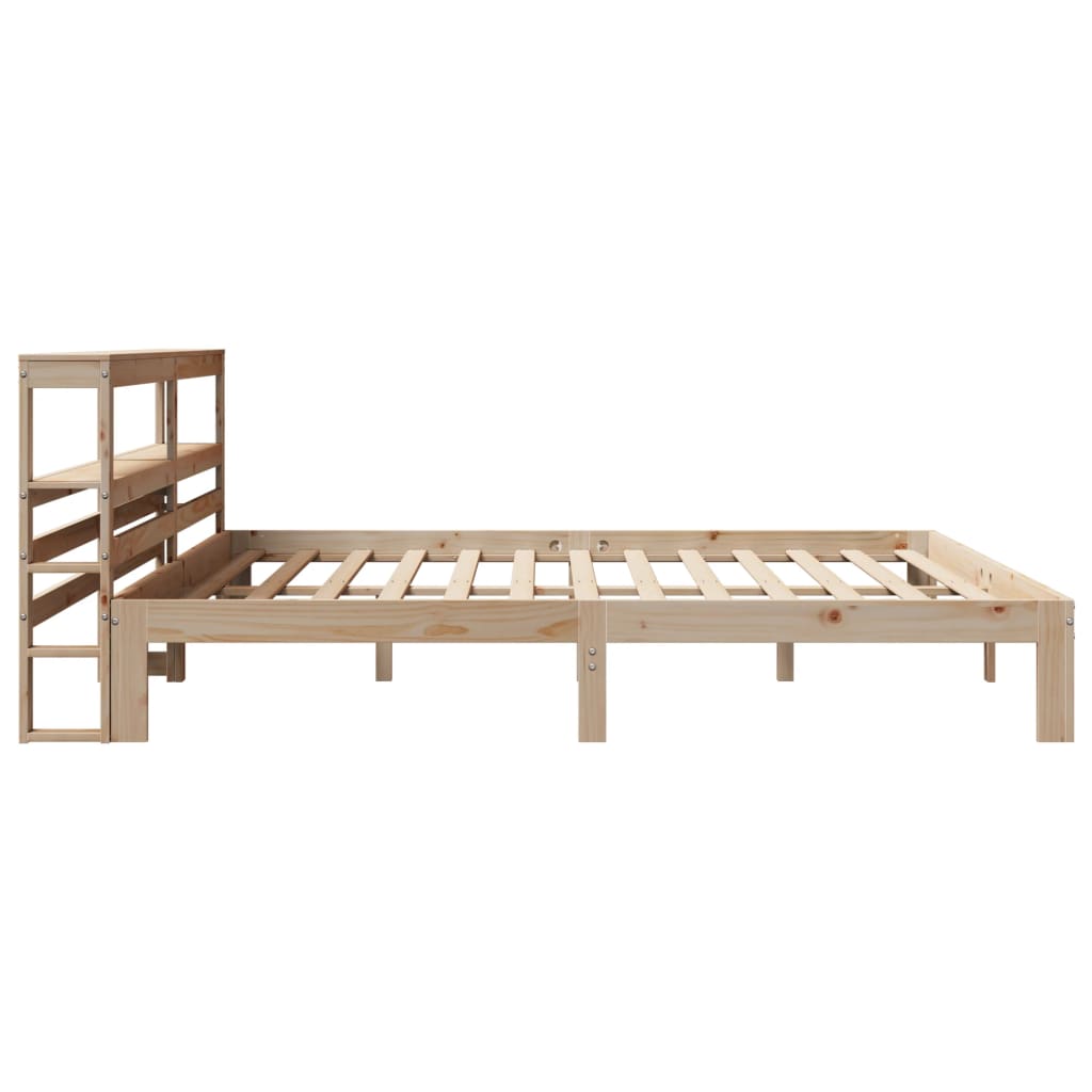 Bedframe met hoofdbord massief grenenhout 180x200 cm is nu te koop bij PeponiXL, paradijselijk wonen!