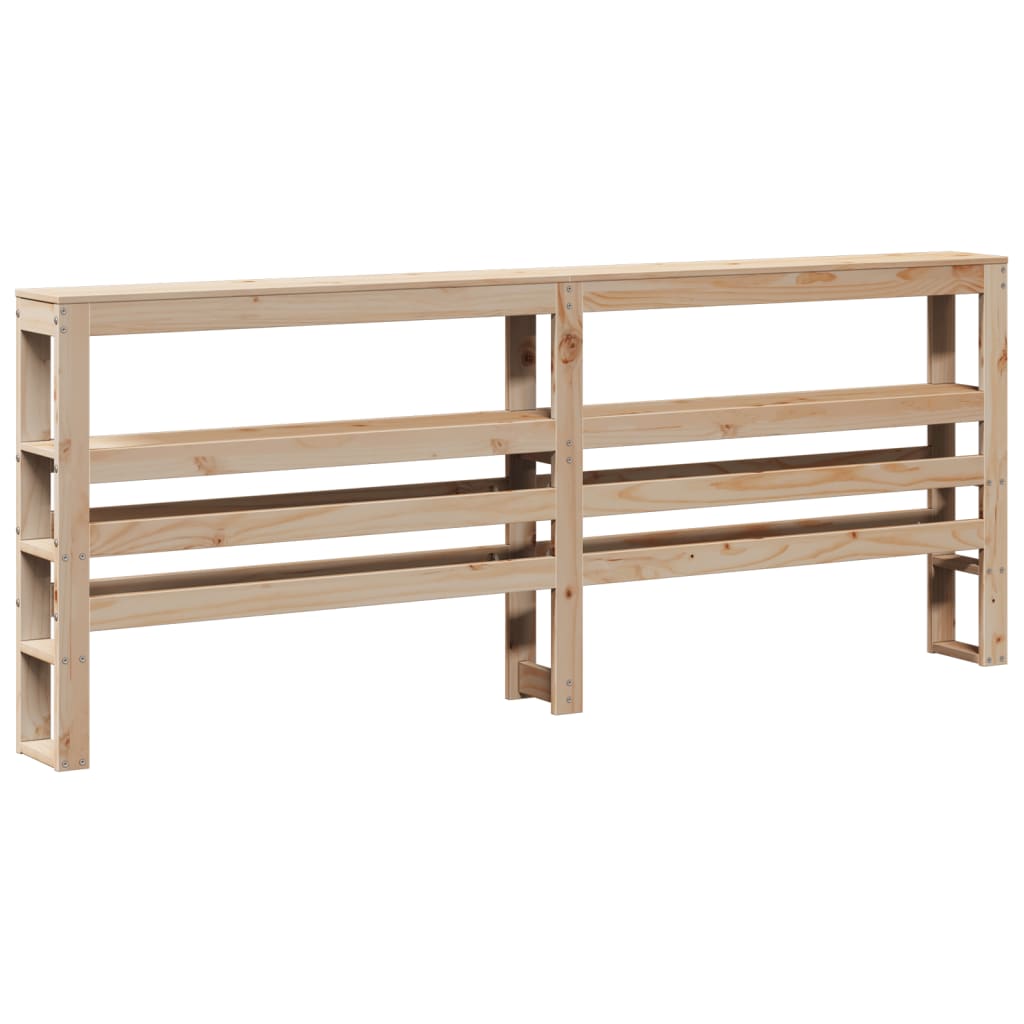 Bedframe met hoofdbord massief grenenhout 180x200 cm is nu te koop bij PeponiXL, paradijselijk wonen!