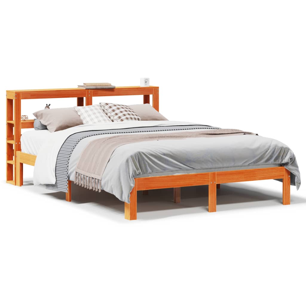 Bedframe zonder matras massief grenenhout wasbruin 120x190 cm is nu te koop bij PeponiXL, paradijselijk wonen!