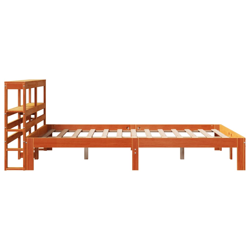 Bedframe zonder matras massief grenenhout wasbruin 140x200 cm is nu te koop bij PeponiXL, paradijselijk wonen!