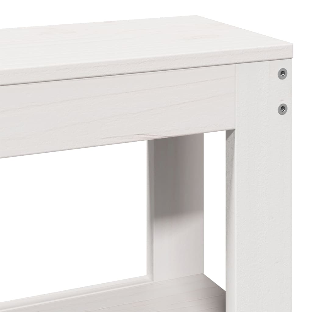 Bedframe zonder matras massief grenenhout wit 200x200 cm is nu te koop bij PeponiXL, paradijselijk wonen!