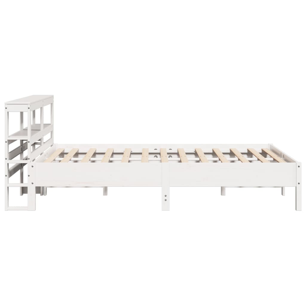 Bedframe zonder matras massief grenenhout wit 160x200 cm is nu te koop bij PeponiXL, paradijselijk wonen!