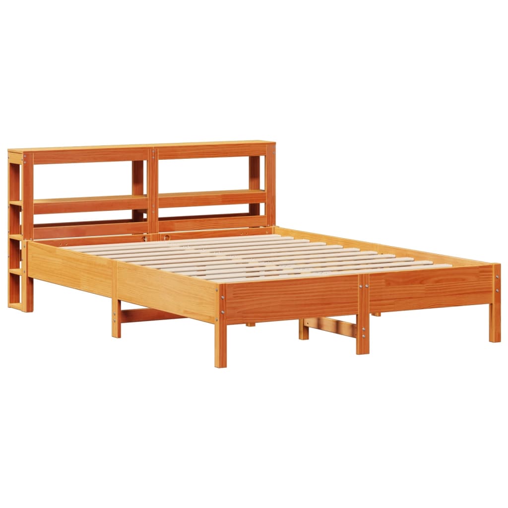 Bedframe zonder matras massief grenenhout wasbruin 160x200 cm is nu te koop bij PeponiXL, paradijselijk wonen!