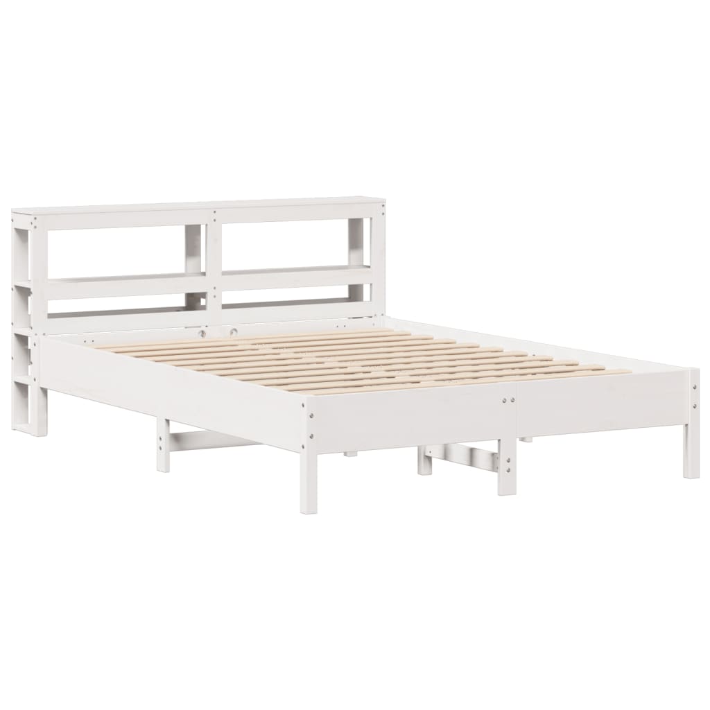 Bedframe zonder matras massief grenenhout wit 140x200 cm is nu te koop bij PeponiXL, paradijselijk wonen!