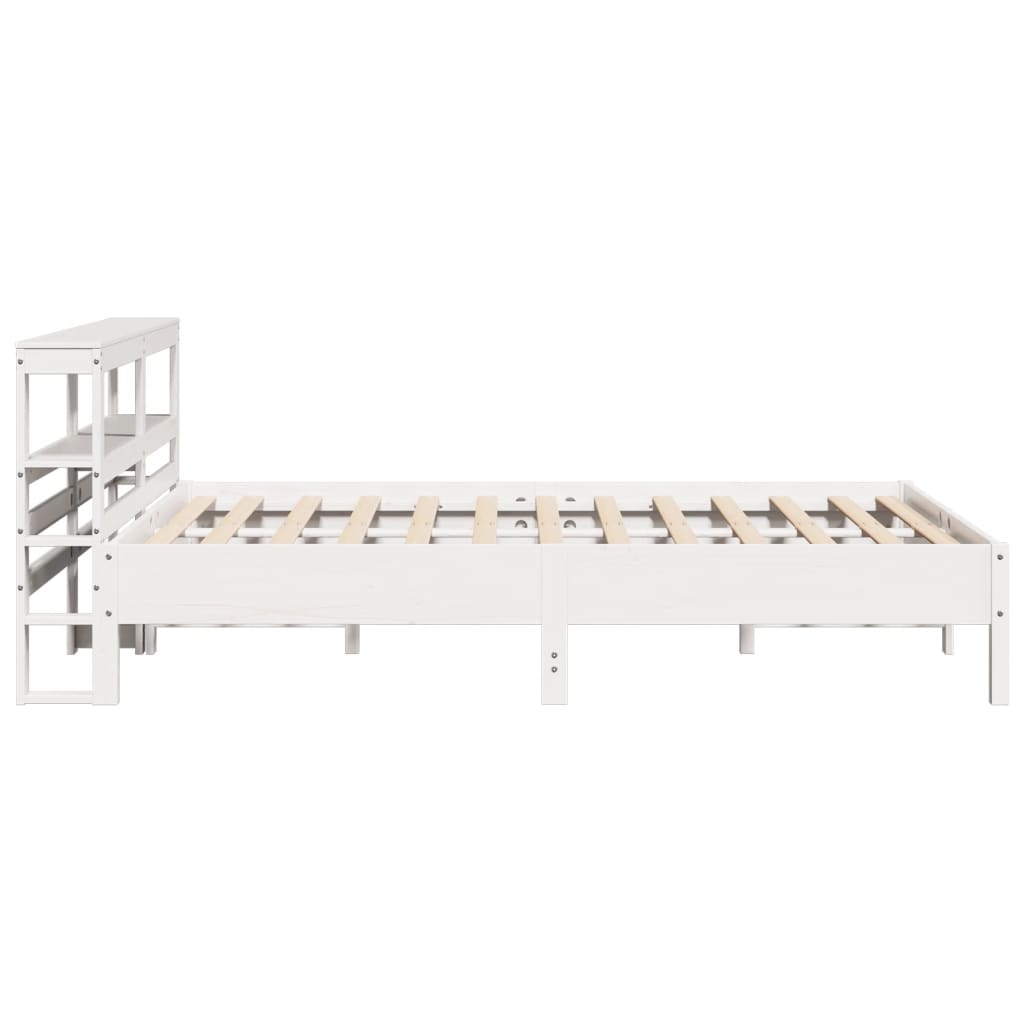 Bedframe zonder matras massief grenenhout wit 140x200 cm is nu te koop bij PeponiXL, paradijselijk wonen!