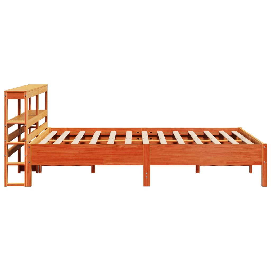 Bedframe zonder matras massief grenenhout wasbruin 140x200 cm is nu te koop bij PeponiXL, paradijselijk wonen!