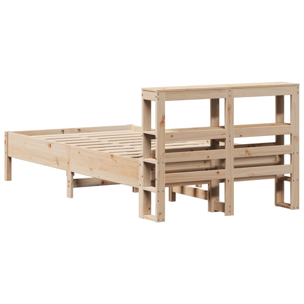 Bedframe zonder matras massief grenenhout 120x200 cm is nu te koop bij PeponiXL, paradijselijk wonen!