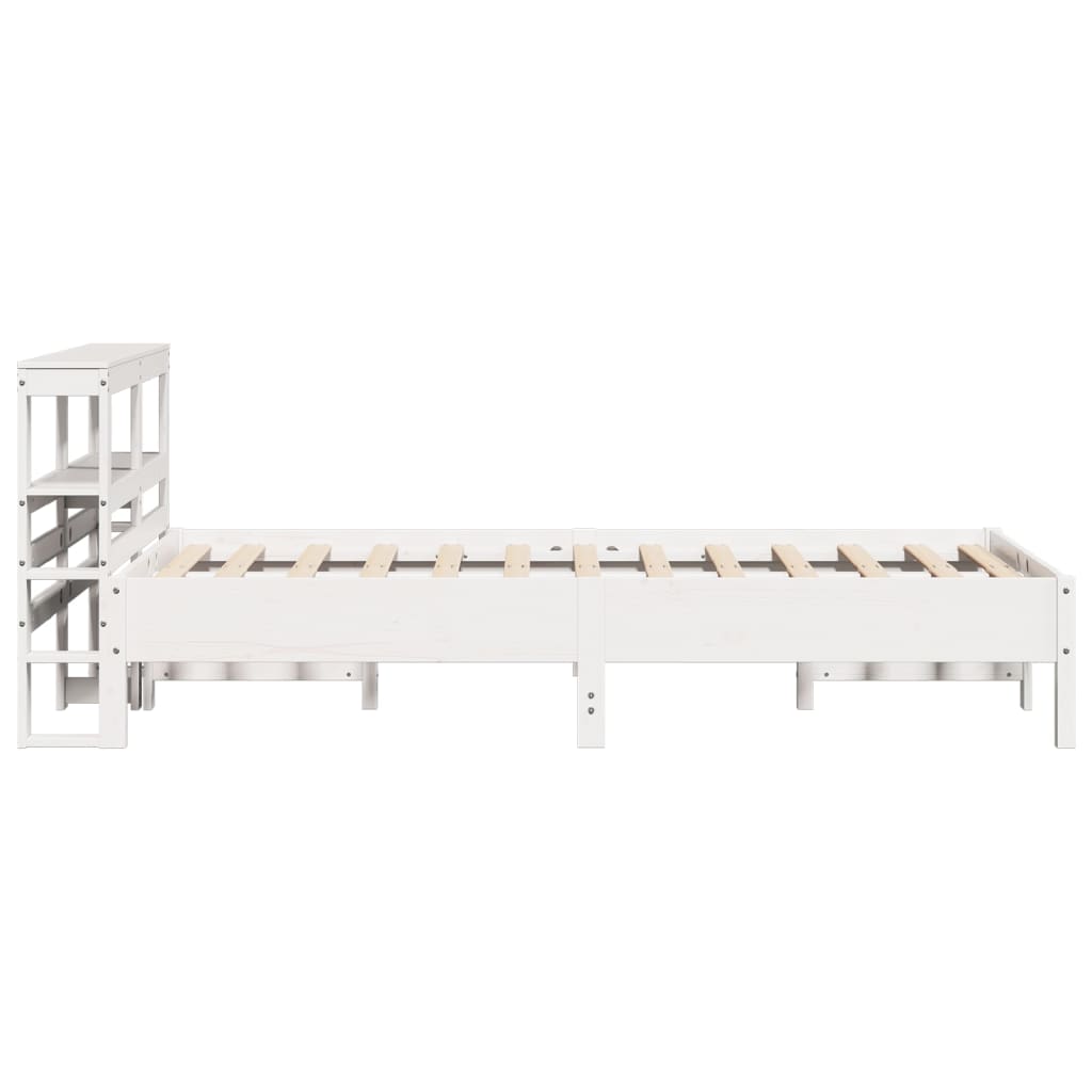 Bedframe zonder matras massief grenenhout wit 120x200 cm is nu te koop bij PeponiXL, paradijselijk wonen!