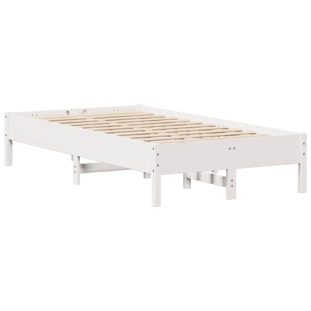 Bedframe zonder matras massief grenenhout wit 120x200 cm is nu te koop bij PeponiXL, paradijselijk wonen!