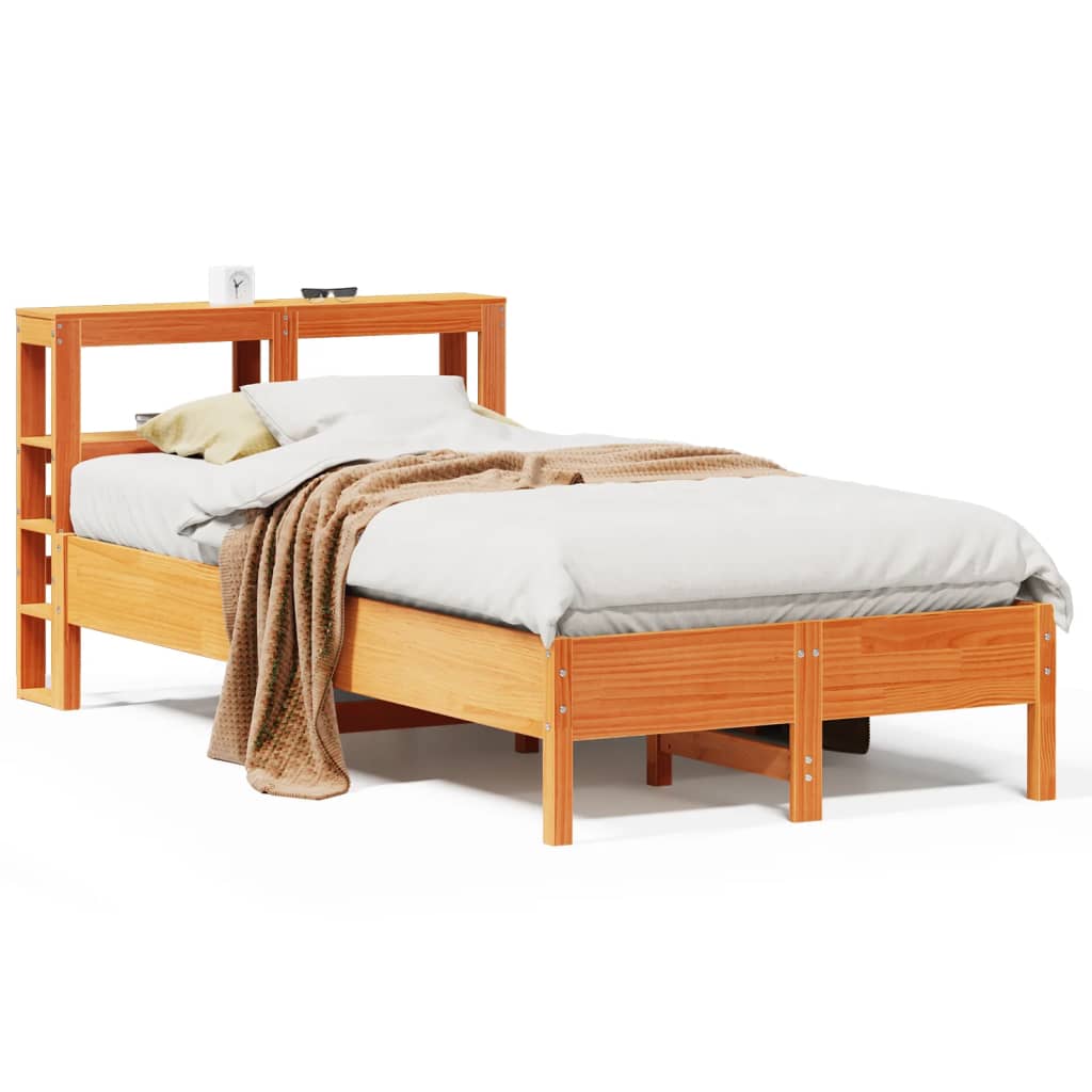 Bedframe zonder matras massief grenenhout wasbruin 120x200 cm is nu te koop bij PeponiXL, paradijselijk wonen!