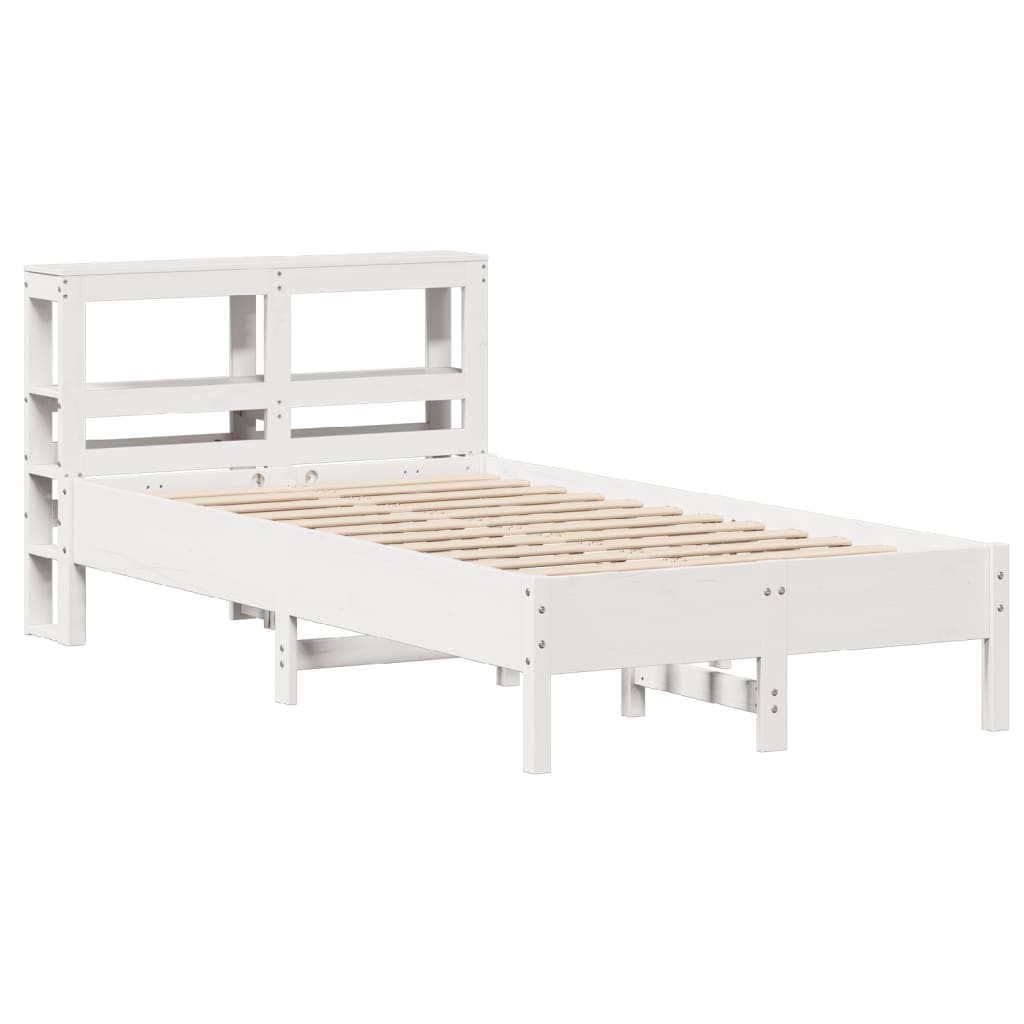 Bedframe zonder matras massief grenenhout wit 120x190 cm is nu te koop bij PeponiXL, paradijselijk wonen!