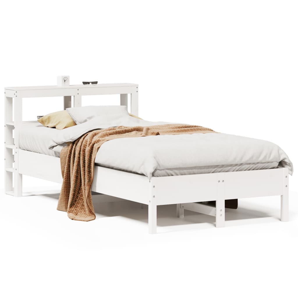 Bedframe zonder matras massief grenenhout wit 90x190 cm is nu te koop bij PeponiXL, paradijselijk wonen!