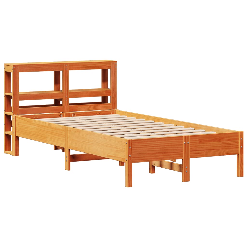 Bedframe zonder matras massief grenenhout wasbruin 90x190 cm is nu te koop bij PeponiXL, paradijselijk wonen!