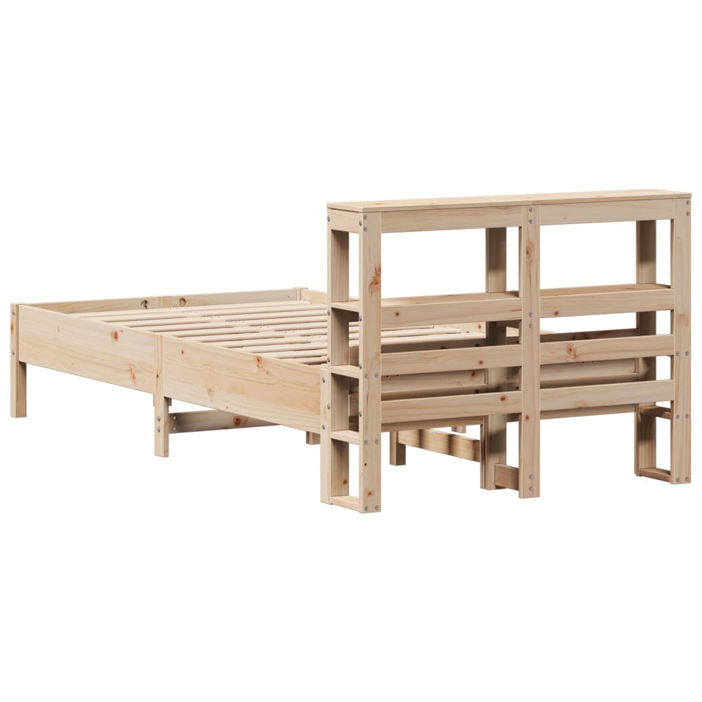 Bedframe zonder matras massief grenenhout 75x190 cm is nu te koop bij PeponiXL, paradijselijk wonen!