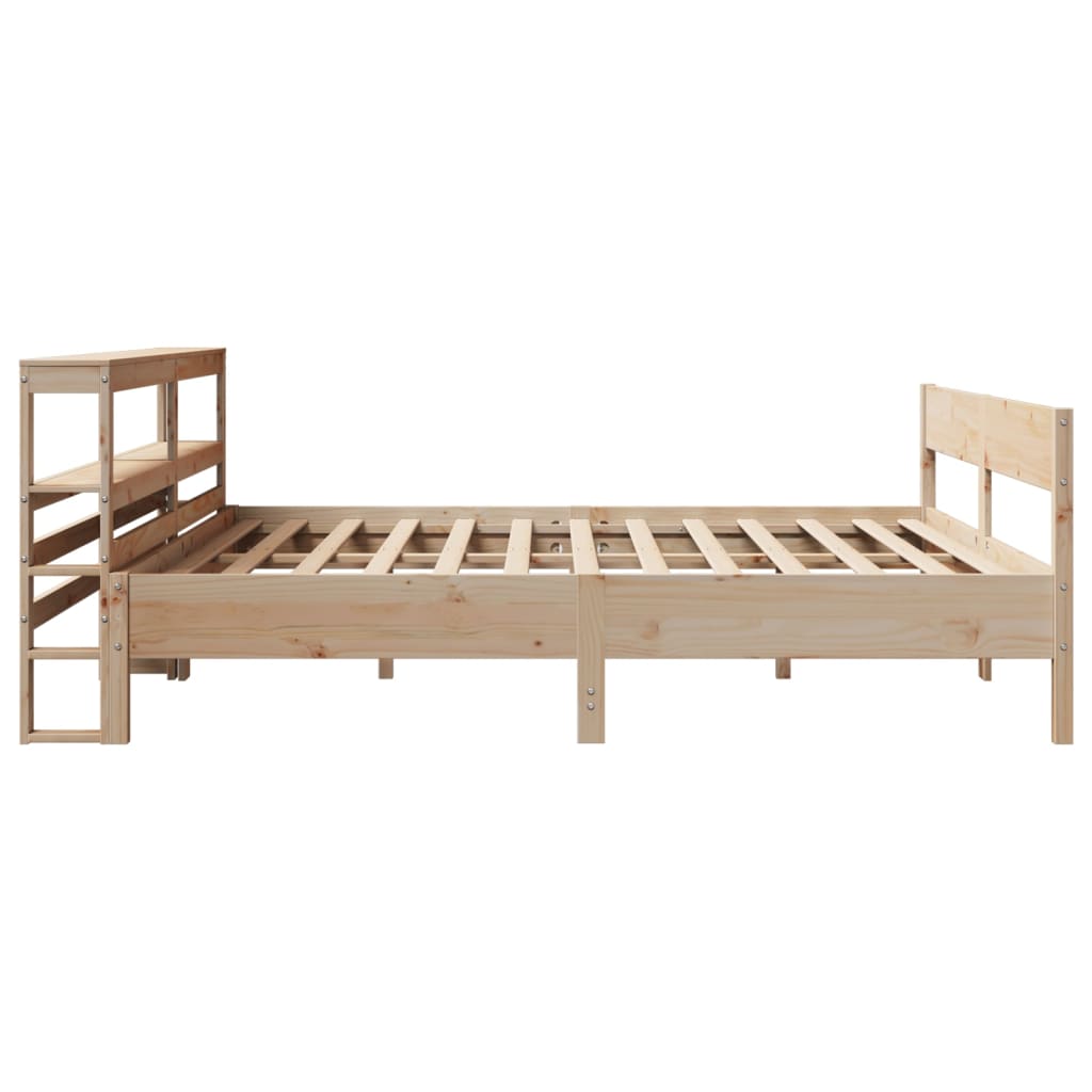 Bedframe zonder matras massief grenenhout 200x200 cm is nu te koop bij PeponiXL, paradijselijk wonen!