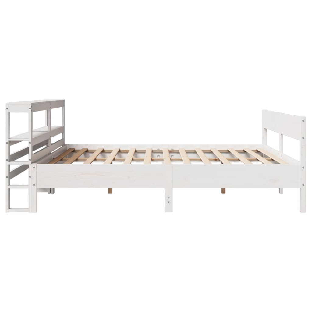 Bedframe zonder matras massief grenenhout wit 180x200 cm is nu te koop bij PeponiXL, paradijselijk wonen!