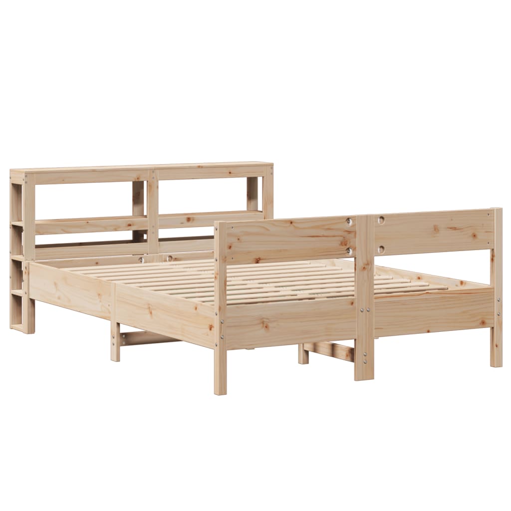 Bedframe zonder matras massief grenenhout 150x200 cm is nu te koop bij PeponiXL, paradijselijk wonen!