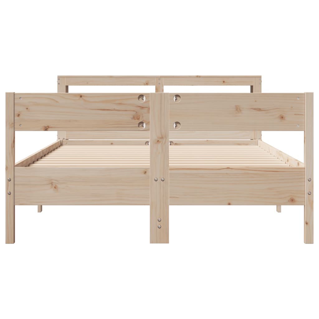Bedframe zonder matras massief grenenhout 150x200 cm is nu te koop bij PeponiXL, paradijselijk wonen!