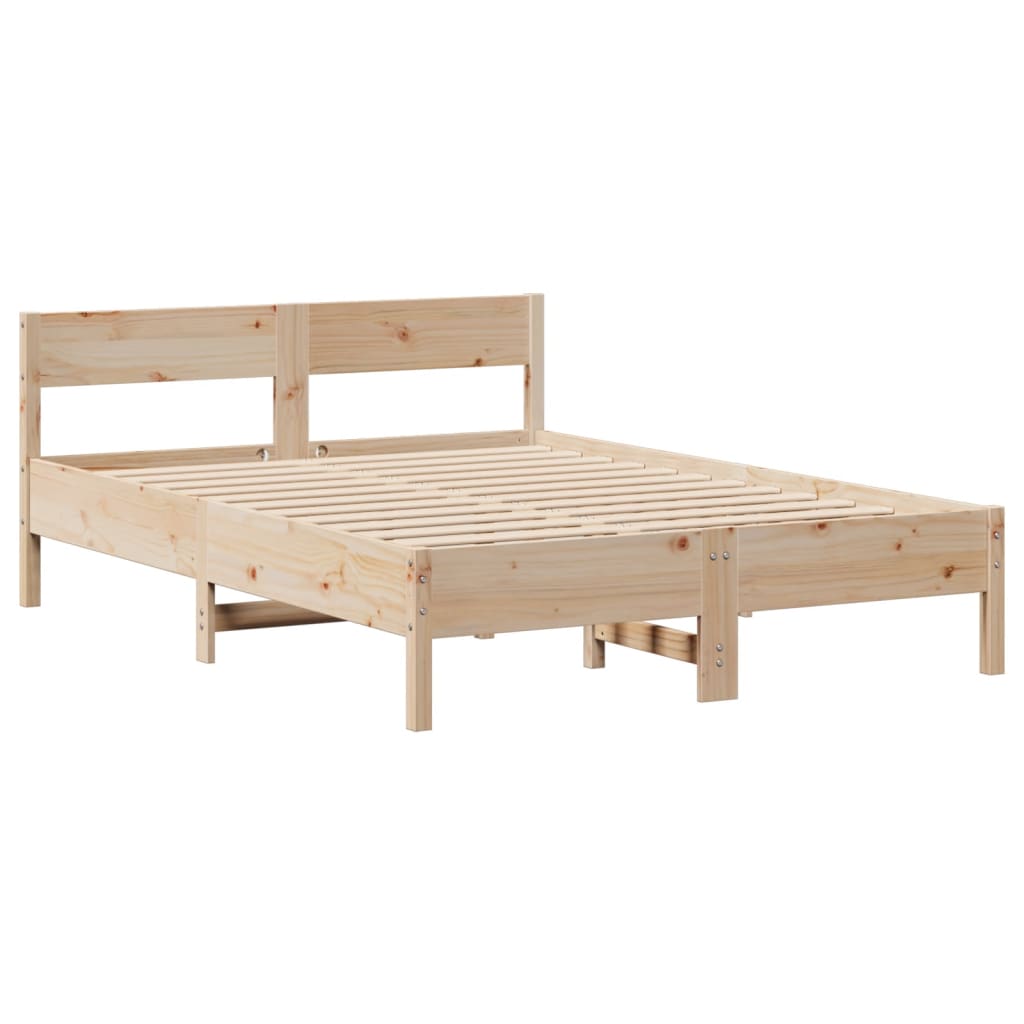 Bedframe zonder matras massief grenenhout 150x200 cm is nu te koop bij PeponiXL, paradijselijk wonen!