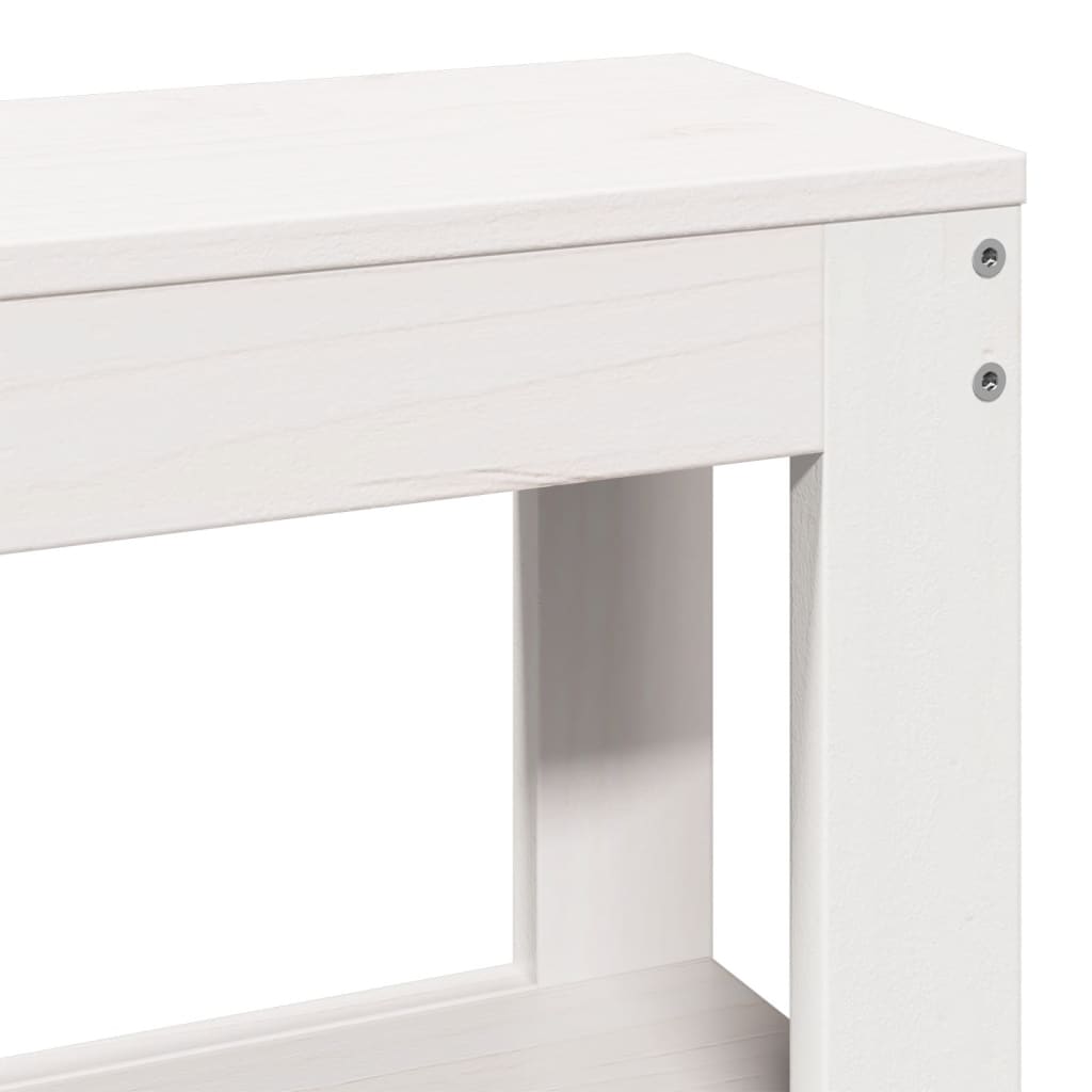 Bedframe zonder matras massief grenenhout wit 150x200 cm is nu te koop bij PeponiXL, paradijselijk wonen!