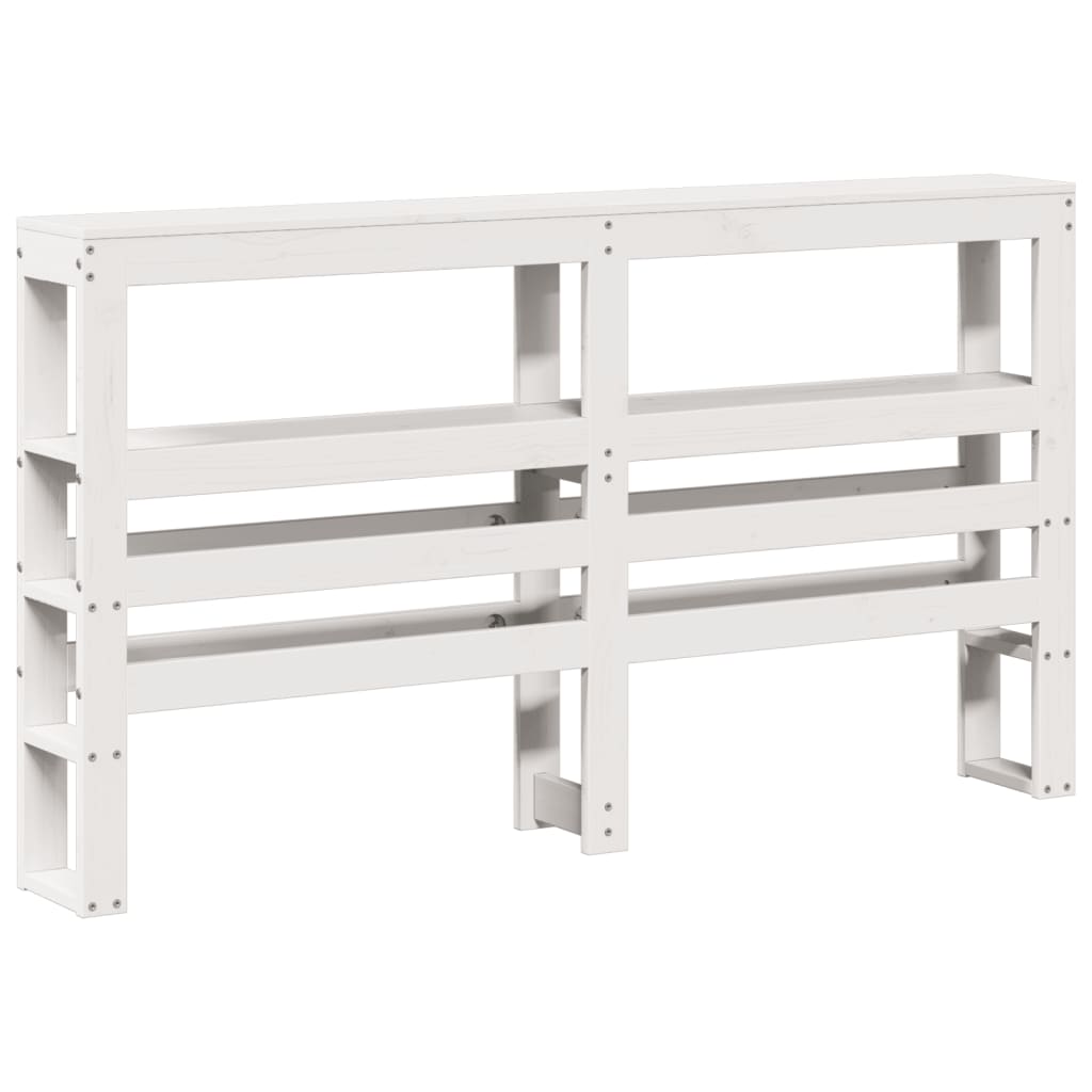 Bedframe zonder matras massief grenenhout wit 140x200 cm is nu te koop bij PeponiXL, paradijselijk wonen!