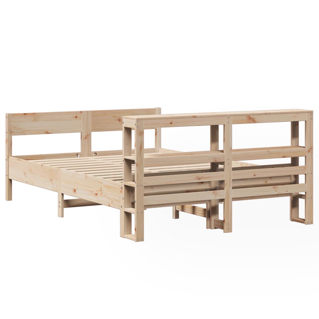 Bedframe zonder matras massief grenenhout 120x200 cm is nu te koop bij PeponiXL, paradijselijk wonen!