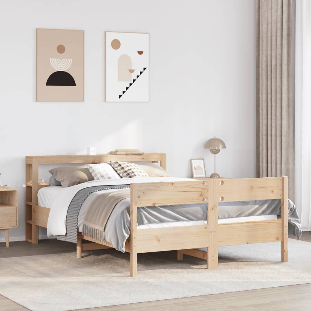 Bedframe zonder matras massief grenenhout 120x200 cm is nu te koop bij PeponiXL, paradijselijk wonen!