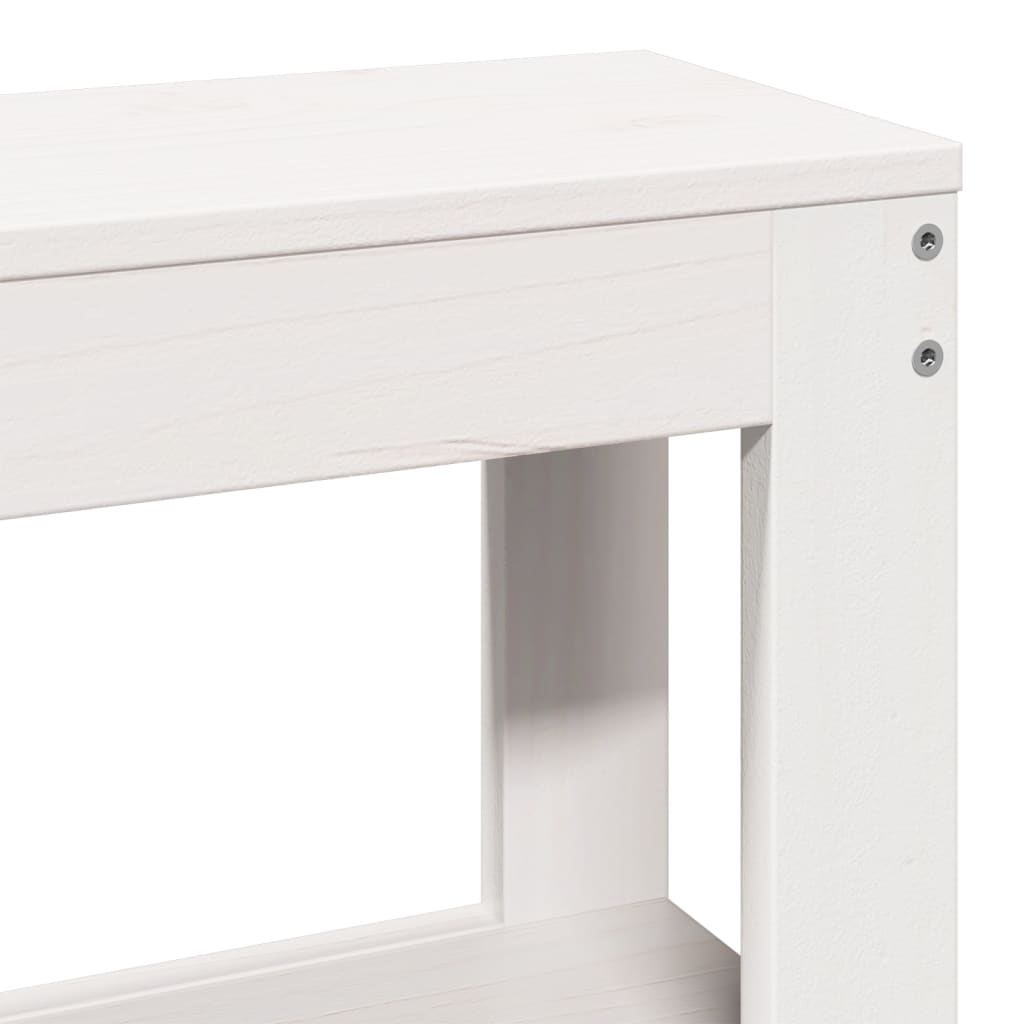 Bedframe zonder matras massief grenenhout wit 120x200 cm is nu te koop bij PeponiXL, paradijselijk wonen!