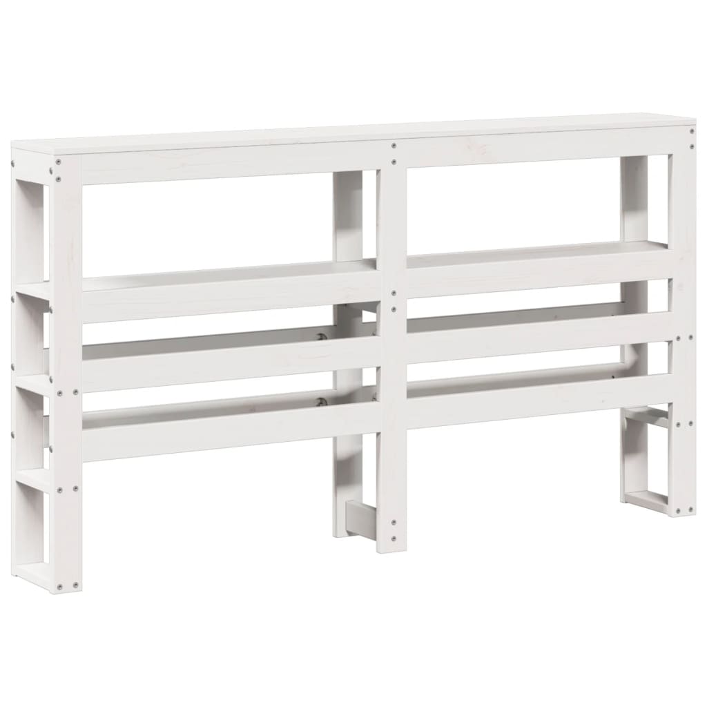 Bedframe zonder matras massief grenenhout wit 140x190 cm is nu te koop bij PeponiXL, paradijselijk wonen!