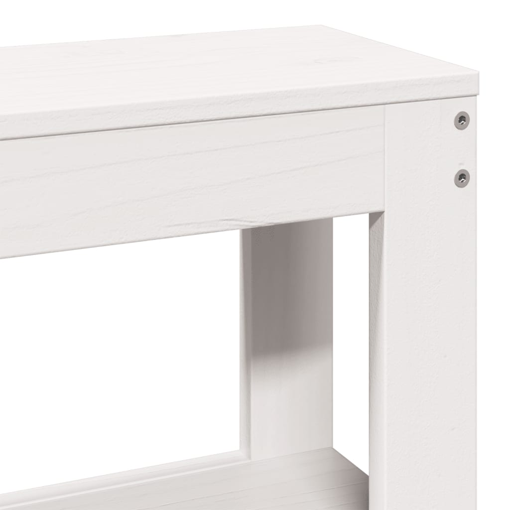 Bedframe zonder matras massief grenenhout wit 140x190 cm is nu te koop bij PeponiXL, paradijselijk wonen!