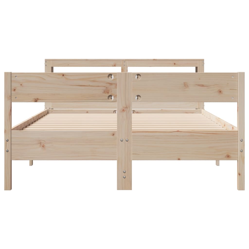 Bedframe zonder matras massief grenenhout 120x190 cm is nu te koop bij PeponiXL, paradijselijk wonen!