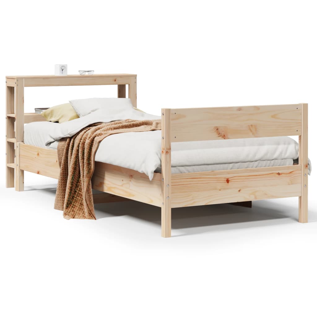 Bedframe zonder matras massief grenenhout 75x190 cm is nu te koop bij PeponiXL, paradijselijk wonen!